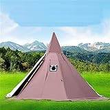Hot Tipi Tält För Utomhus Backpacking, Camping, Vandring, Pyramid Tält, Dubbla Lager, Camping Indian Tält