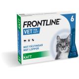 Frontline Vet - Spot-on Lösning för Katt 100 mg/ml 6 x 0,5 ml - Pipetter, 6 x 0,5 ml