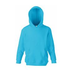 Fruit Of The Loom Kids Classic Hooded Sweat - Azure - 9-11 Years