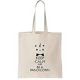Keep Calm And Be A Pandicorn Canvas Tote Bag