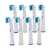 8 st elektriska tandborsthuvuden för tandborstar, ersättningshuvuden för mjuka borstar