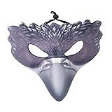WOFASHPURET Halloween Mask Kråkmask Halvansiktsmask Mask För Karnevalsfest Fågel Mask Djurmask Läder Mask Maskerad Mask Maskeradmasker Bal Mask Rolig Mask Halloween Pu Läder Näbb Djur