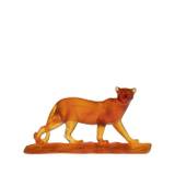 Daum - leopardmönstrad staty med strass - unisex - kristall - one size - Orange