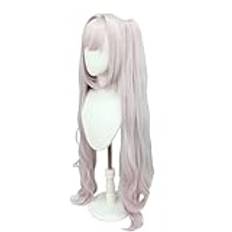 Cosplay Anime Role Play Coser Wig For Alice Nikke：The Goddess Of Victory Light Pink Double Ponytail Long Curly Hair