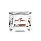 Royal Canin Veterinary Recovery | 12 x 195 g | komplett kostfoder för vuxna hundar och katter | ultratunt skum med hög proteinhalt