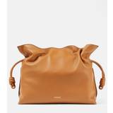 Loewe Flamenco Large leather clutch - brown - One size fits all