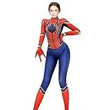 Olanstar Spindelmannen-kostym för damer vuxen en del superhjälte halloween kostym anime cosplay bodysuit karneval fest