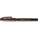 Pentel SES15C-E3X penselskylt penna mörkbrun, fiberpenna, penselliknande spets, 1 styck