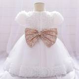 Babykläder småbarn dopklänning - White - 6M
