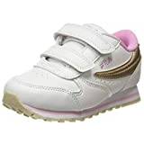 Fila Unisex Baby Orbit Velcro Sneaker, vitt guld - 22 EU