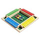 Ruwshuuk Box Dice Game | Brädspel i trä,Barspel för fester och sammankomster, strategispel för inlärning, 2-4 spelare, förbättrar matematik och beslutsfattande färdigheter