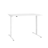 Herman Miller - Nevi Desk 160 cm Top Understructure Chalk White, Wood Screw Fixing, None Acces Detail, Power Schuko - Skrivbord