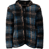 Warp K Park Pile Jacket Skidkläder Check_Blue_Orange - 86-92