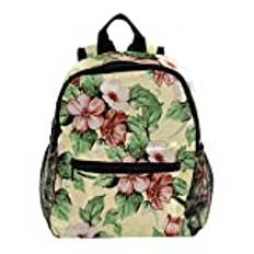 vintage blomma målning söt mode mini ryggsäck pack väska, flerfärgad, 25.4x10x30 CM/10x4x12 in, Ryggsäckar