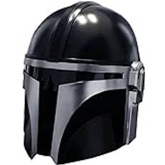 Mesicon World Star Wars svart och silver mandolorian Armor stål hjälm mask bärbar kopia, samlarobjekt. Halloween & julklappsartikel