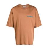 A Paper Kid - t-shirt med logotyp - unisex - bomull - XL - Brun