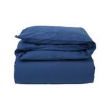 Blue Washed Cotton Bed Set Blue, 150x210/50x60, Lexington