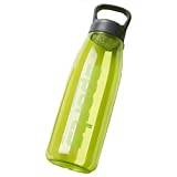Dubbel 2000ml/71oz vattenflaskor med sugrör och sil Plastvattenflaskor för student bärbara sportvattenflaskor sporter