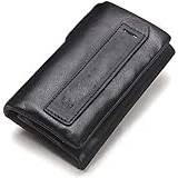 Plånböcker Snygg läderplånbok för män Slitstark och hållbar nyckelfodral Multifunktionell trefaldig myntväska (Färg: Brun)