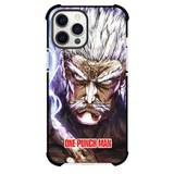One Punch Man Silver Fang Phone Case For iPhone and Samsung Galaxy Devices - Silver Fang Portrait Painting On Purple Background