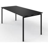 Zignal matsal bord, laminat i svart, L.180