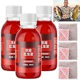 Red Ink Fishing,2024 New Red Ink Fishing,100ml Strong Fish Attractant Concentrated,Red Ink Concentrated Liquid Fishing Bait (3pcs)
