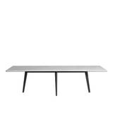 Driade - François Table 270x100 Carrara Marble Top - White/Ebonized/Dark Brown - Matbord