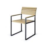 GARDEN Bistro Arm Chair - Teak / Antracit