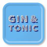 Gin & Tonic Bricka 32x32 Cm - Sky Blue