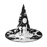 EdWal Halloweenhatt: Läskig häxa och trollkarlsfest keps, för halloween fest gårdsdekoration – 2 st – astronaut och utomjording