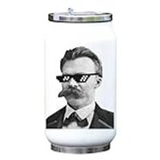 Thug Life Nietzsche vakuum termisk dryckesflaska termos vit