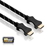 HDGear HC0065-015B – HDMI-kabel med Ethernet kanal, dubbelsidig HDMI-A-kontakt (1,5 m) svart