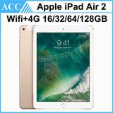 Refurbished Original Apple iPad Air 2 iPad 6 WIFI + 4G Cellular 16GB 32GB 64GB 128GB 9.7 inch Triple Core A8X Chip Tablet PC DHL 1pcs