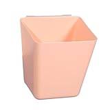 SSWERWEQ förvaringsbox Hanging Basket Hook Design Storage Basket Kitchen Bathroom Organizers Cosmetics Storage Box Container (Color : Pink)