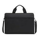 Xuanxi Väskor för kvinnor, snygg 14-i-laptopväska anteckningsböcker ärmfodral bekväm axelväska handväska perfekt för affärspersonal, Svart, 14 inches