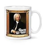 Presentbas Bach Off 295 ml mugg kopp Johann Sebastian roligt skämt historia kompositör