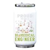 Proud to Be A Biomedical Engineer Chemistry Lab grafisk vakuum termisk dryckesflaska termos vit