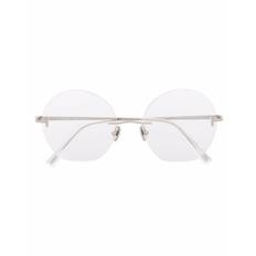 TOM FORD Eyewear - FT5809 runda glasögon - dam - metall - 55 - Silverfärgad