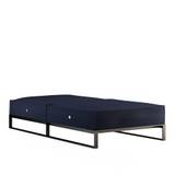 Röshults - Garden Moore Daybed, Anthracite, Cushion Back + Seat, Navy Blue - Solstolar & solsängar