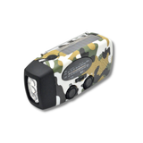 FM/AM Radio Camouflage Handvev Solceller USB Laddning Bärbar Batteri AAA: Camo / 14 Dagar