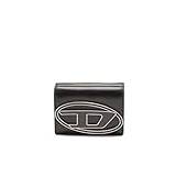 Diesel 1DR Tri Fold Coin XS II plånbok, resetillbehör-plånbok för kvinnor, svart, en storlek, svart, Talla única