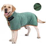 Super Absorbent Dog Bathrobe For Winter Warmth And Quick Drying, Thickened Ultra-fine Fiber Pet Bath Towel