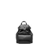 Furla - ryggsäck i läder med logotypspänne - dam - polyester/läder/polyester - one size - Svart