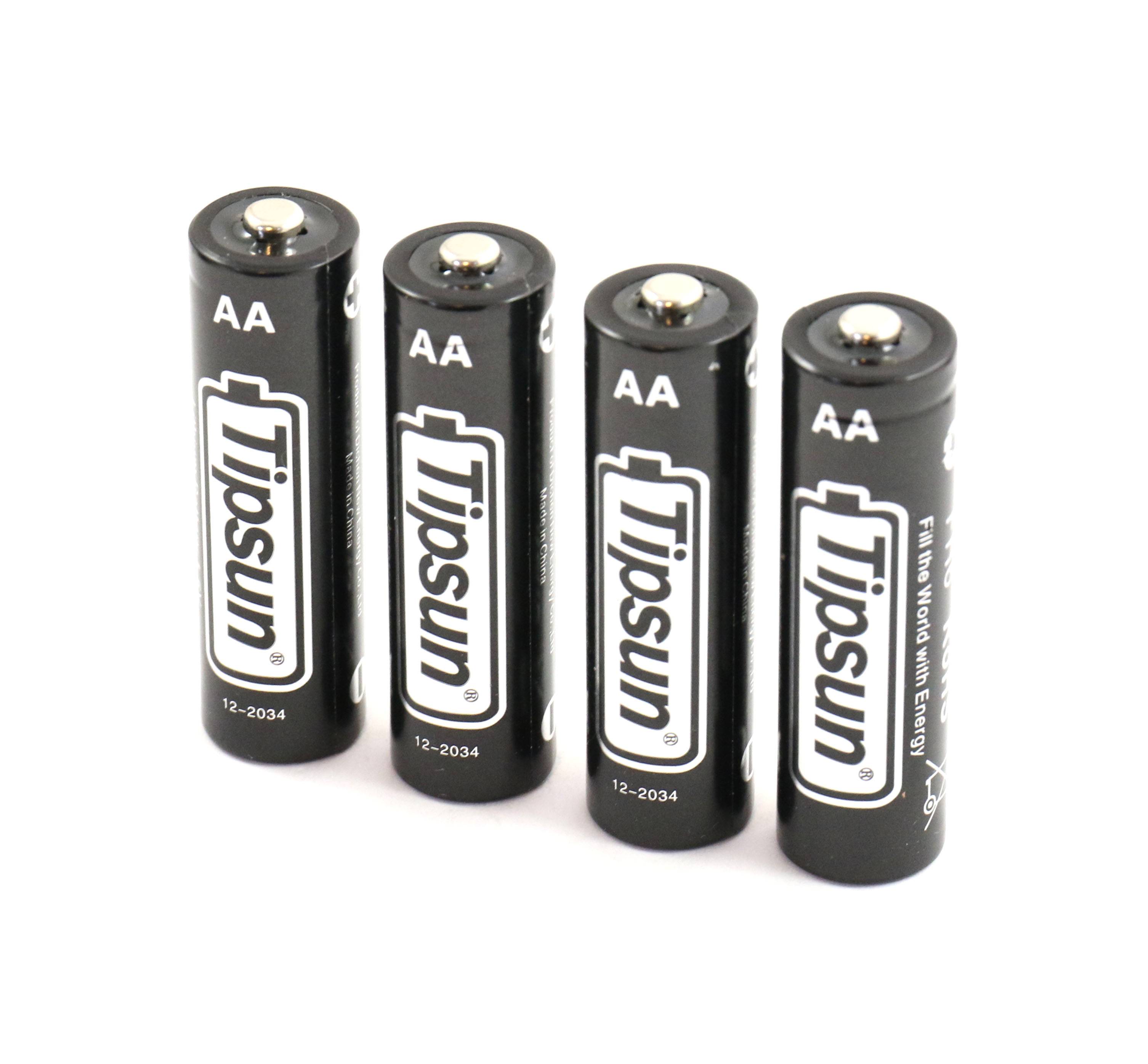 Longer Lasting Energy Double A Battery Tipsun AA Lithium Batteries 2900mAh Lithium Cells 12 Pack 