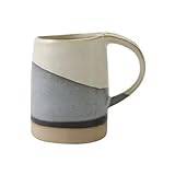 Fcuajdkq grov keramik kopp retro nationell trend mugg svart och vit lattemugg kaffekopp kinesisk stil keramik lera kopp
