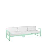 Fermob Bellevie soffa 3-sits opaline green, off-white dyna