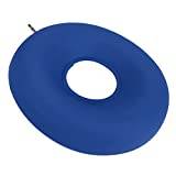 Natudeco Uppblåsbar Donut Kudde Avlastningskudde Förhindrar liggsår Förtjockade Rund Uppblåsbar Ringkudde för patienter Äldre människor(Blue)
