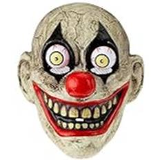 Haunted House Clown ansiktsmask med rörliga ögon flerfärgad (Rubies S5144)