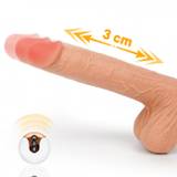 Paloqueth Realistic Thrusting Dildo Vibrator with Suction Cup 9.5" Skin - naturlig