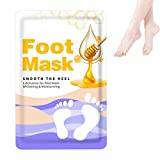 Foot Peel Masque - 2-pack naturlig honungsfotmask för torra spruckna fötter | Fotvård för män och kvinnor skalar bort förhårdnader Reparation av död hud, fötter och häl Baok